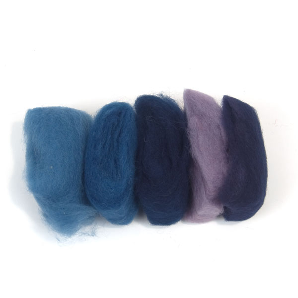 Plant-Dyed Fairy Wool Blue Tones 30% off