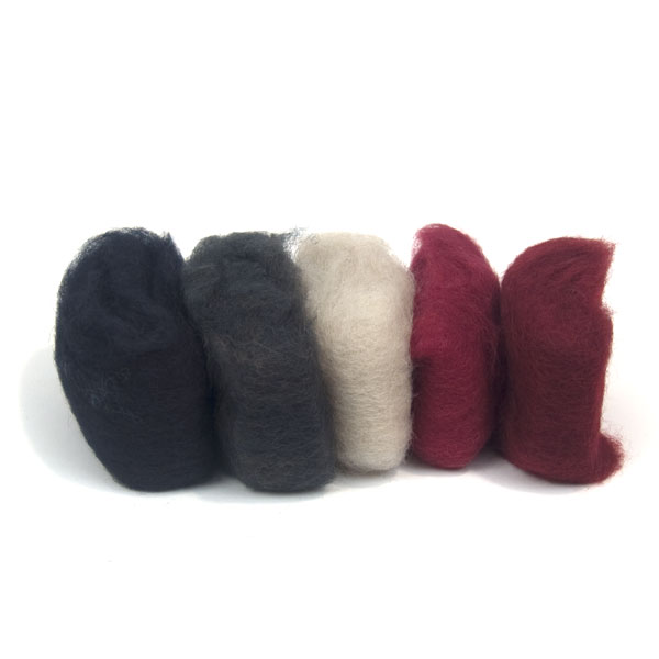 Plant-Dyed Fairy Wool Blacks and Reds 30% off