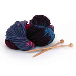 Starter Knitting Kit: Multi-Colored Wool
