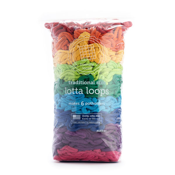 Lotta Loops for Potholder Loom Rainbow (Friendly Loom)