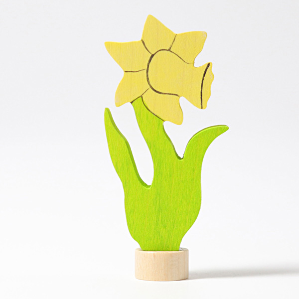 Daffodil Flower Ornament for Birthday Ring