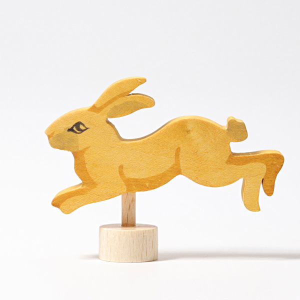 Rabbit Running Ornament for Birthday Rings