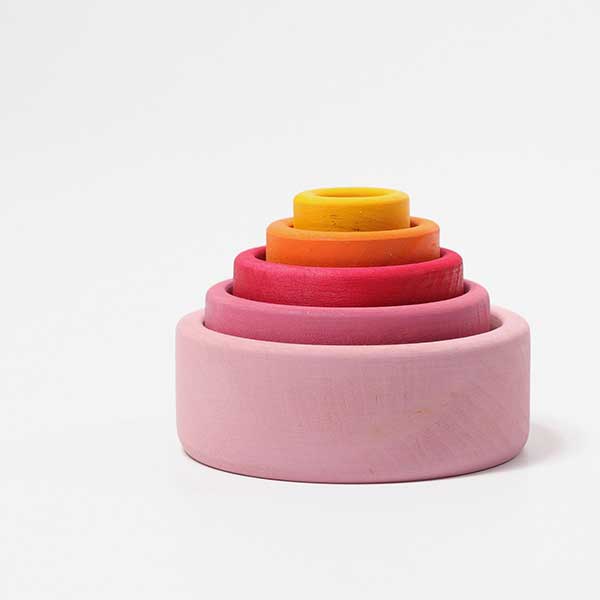 Stacking Bowls - Lollipop Colors (Grimm's)