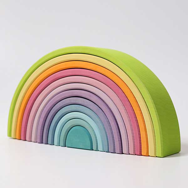 Pastel Rainbow Stacking Tunnel (Grimm's)