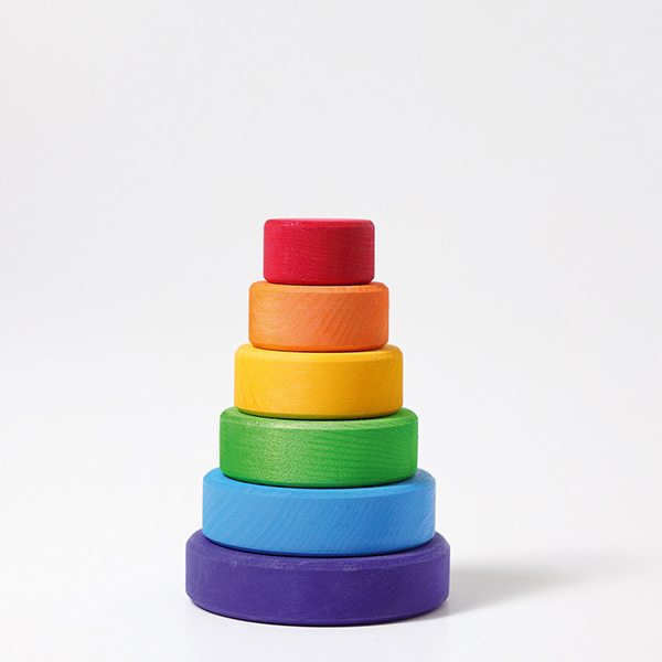 Small Rainbow Stacking Tower (Grimm's)