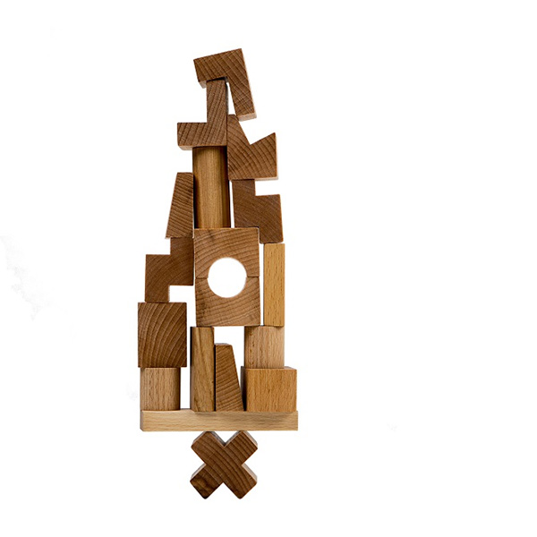 Natural Stacking Tower Building Game (Wooden Story)