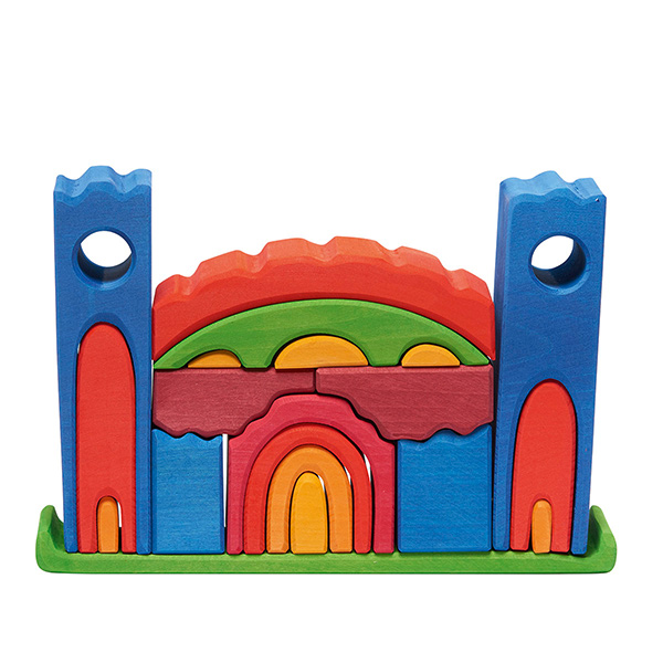 Large Castle Stacking Toy Colored (Glueckskaefer) 30% Off