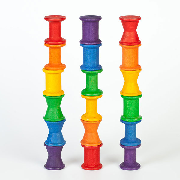 Colored Stacking Spools (Grapat)