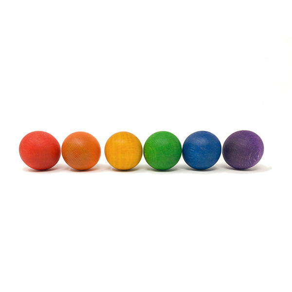 Six Wood Balls Rainbow (Grapat)