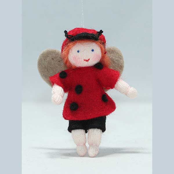 Ladybug Baby Hanging Felt Doll Fair Ginger