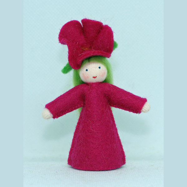 Petunia Fairy Felt Doll with Flower Hat Fair