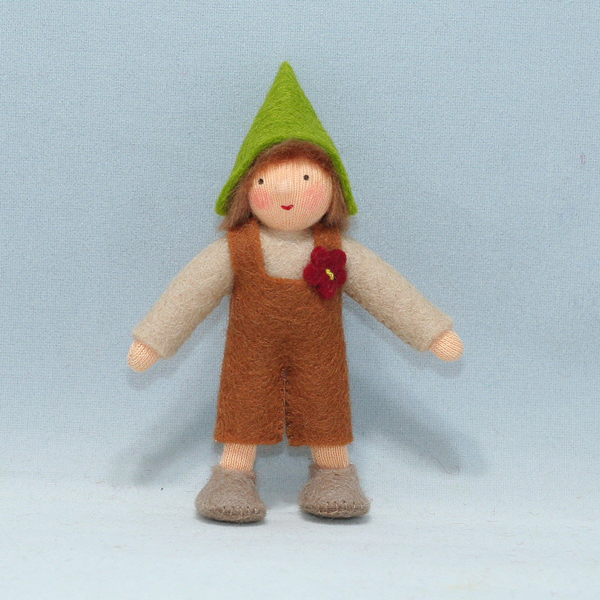 Garden Gnome Boy Felt Doll
