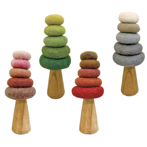 Coin Trees 4 Seasons Wood and Felt Play Set (Papoose)