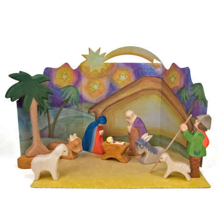Ostheimer Nativity Set with Diorama