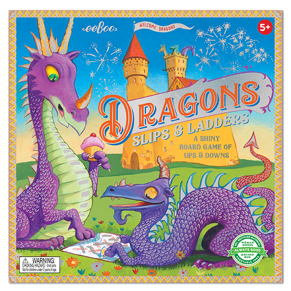 Dragons Slips and Ladders Board Game (eeBoo)