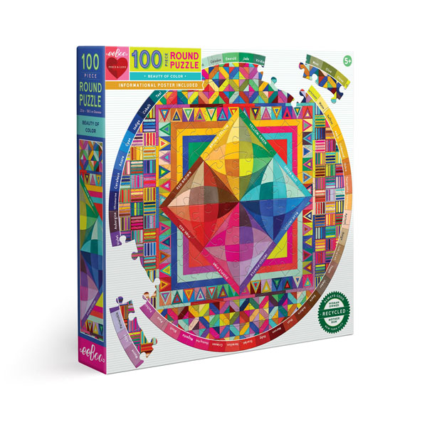 Beauty of Color 100 Pc Round Puzzle