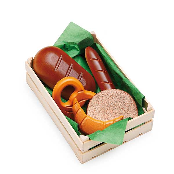 Assorted Baked Goods in Crate Pretend Food (Erzi)