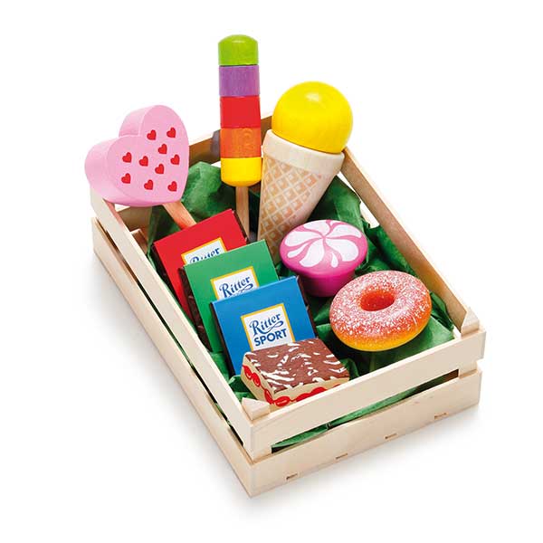 Assorted Sweets in Crate Pretend Food (Erzi)