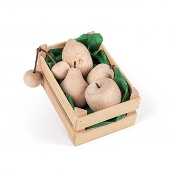 Assorted Natural Fruit in a Crate Small (Erzi)