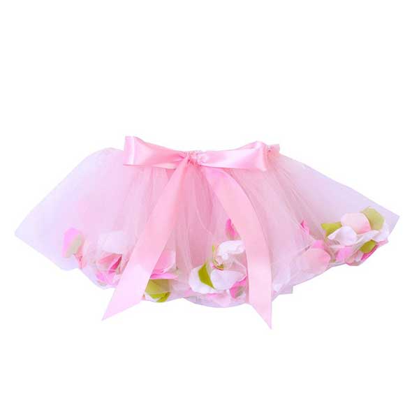 Flower Tulle Skirt Candy Pink Medium (Fairy Finery)