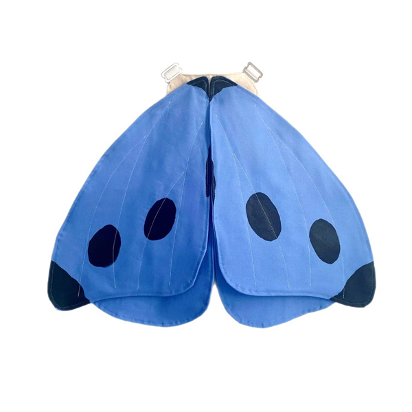 Spotted Blue Butterfly Wings Costume