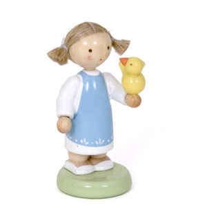Girl with Bird (Flade)