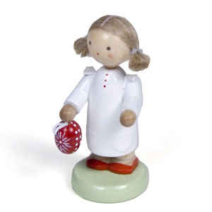 Little Girl with Easter Egg Ornament (Flade)
