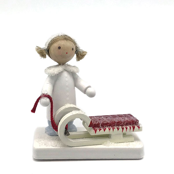 Girl with Sled Figurine (Flade)