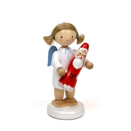 Angel with Chocolate Santa (Flade)