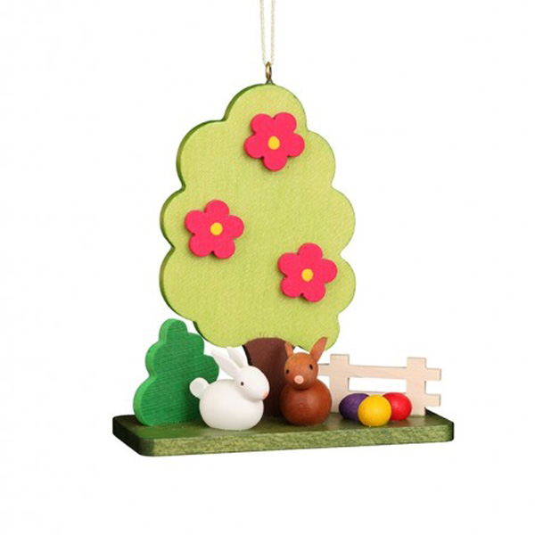 Rabbit Couple at the Tree Hanging Ornament (Ulbricht)