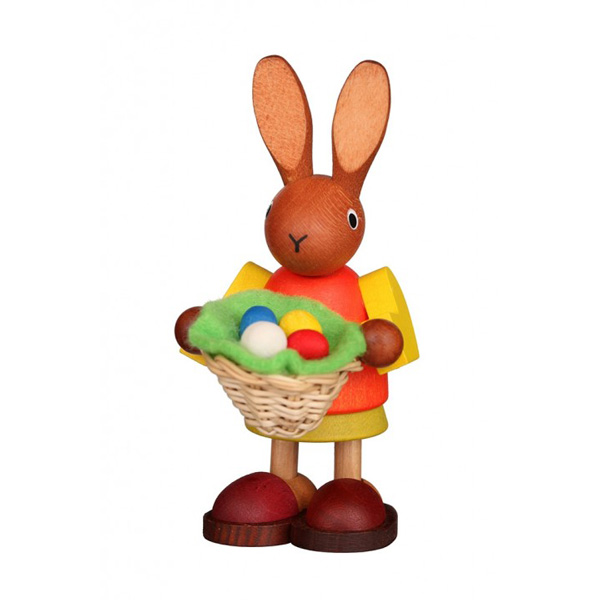 Rabbit with Easter Nest Standing Ornament (Ulbricht)
