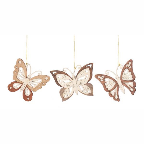 Butterfly Hanging Ornaments Set of 6