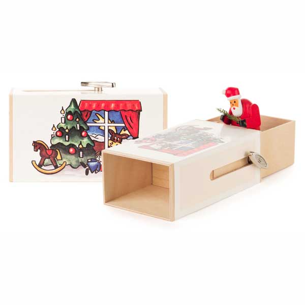 Sliding Music Box with Santa