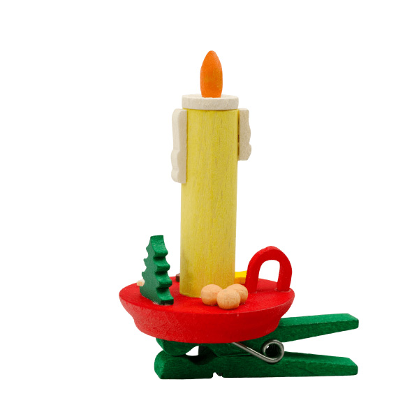 Holiday Candle with Clip (Graupner)