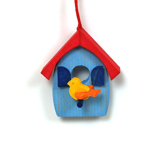 Birdhouse Hanging Ornament