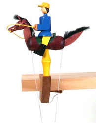 Horseback Rider with Pendulum (Blue Jacket)