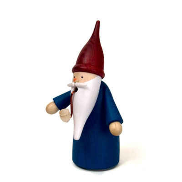 Dwarf Smoking Man in Blue
