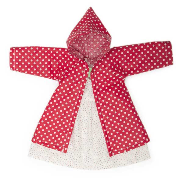 Polka Dot Coat for Dress-Up Dolls (Nanchen)