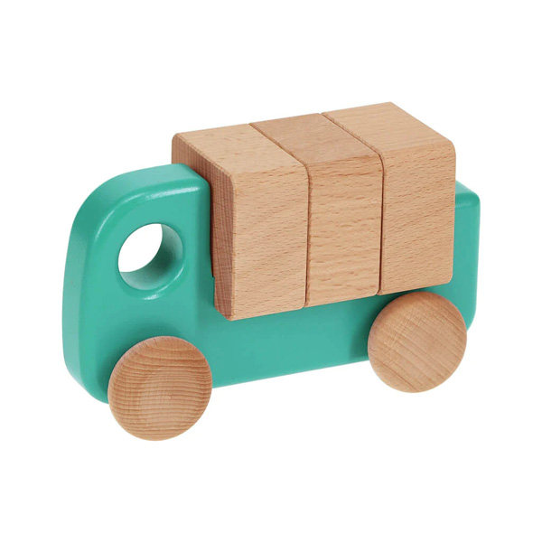Small Turquoise Truck with Blocks (Bajo)