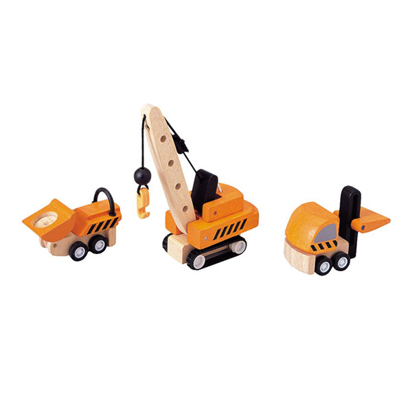 Construction Vehicles Truck Set (Plan Toys)