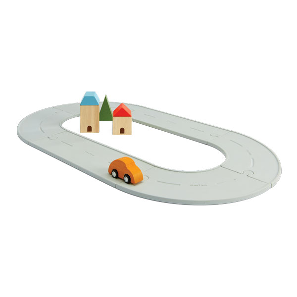 Rubber Road & Rail Set SMALL (Plan Toys)