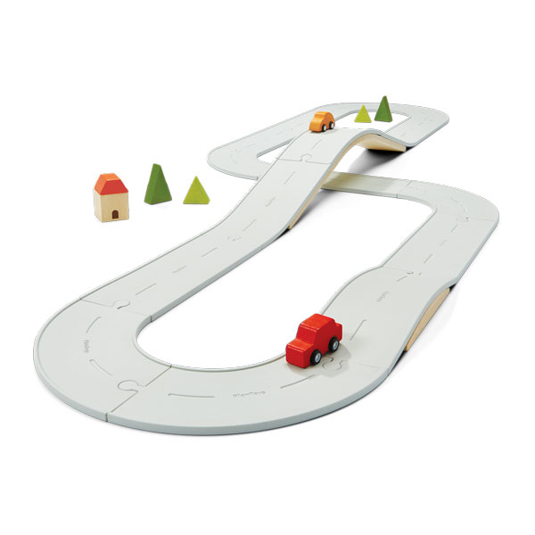 Rubber Road & Rail Set LARGE  (Plan Toys)