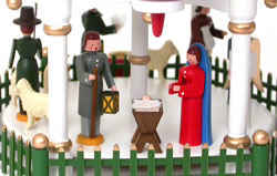 Trad. Seiffener 4 Tier Christmas Pyramid, Electrified