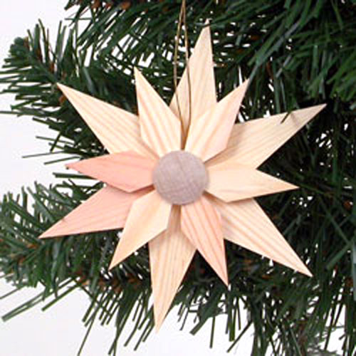 Wooden Star Hanging Tree Ornament (4)