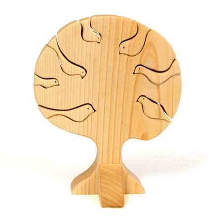 Bird Tree Puzzle Natural