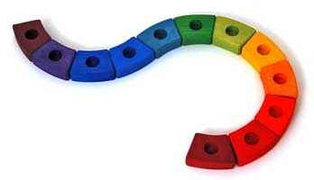 Birthday Ring Rainbow 12 pcs.
