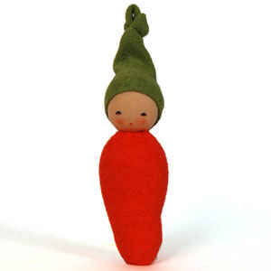 Carrot Rattle Doll