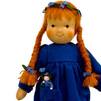 Hilscher Flower Doll Forget-Me-Not