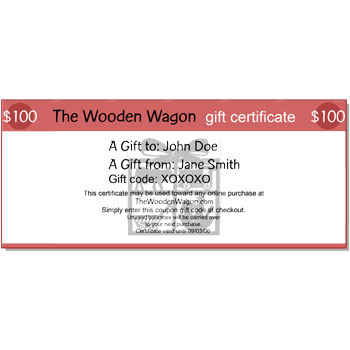 Gift Certificate: $100.00