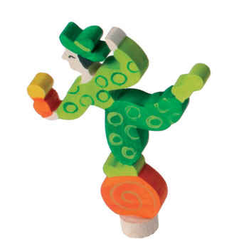 Green Juggler Ornament for Birthday Ring